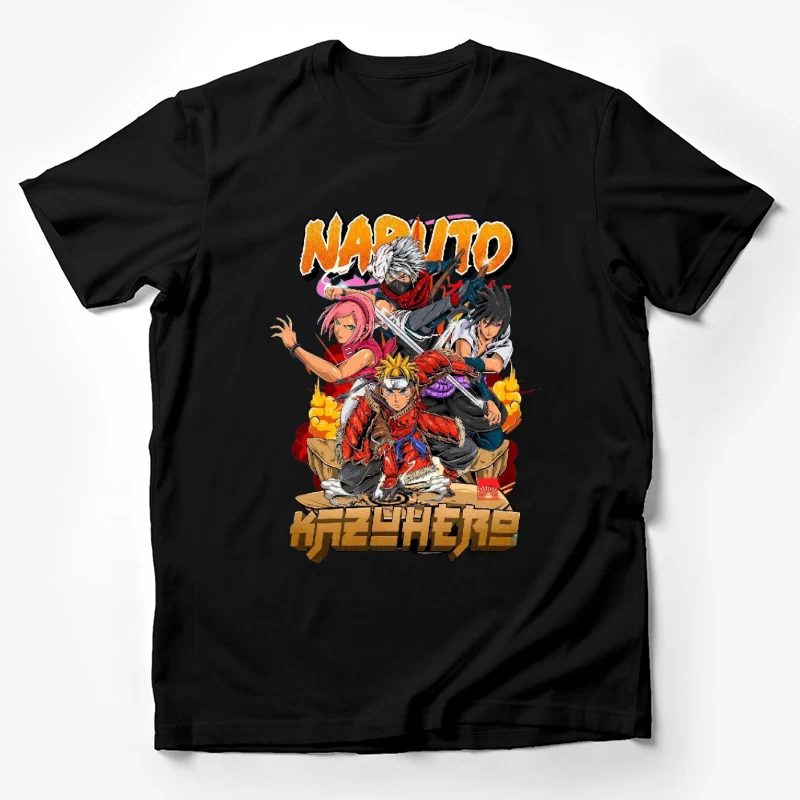 Anime Charaktere in Aktion Herren T-Shirt