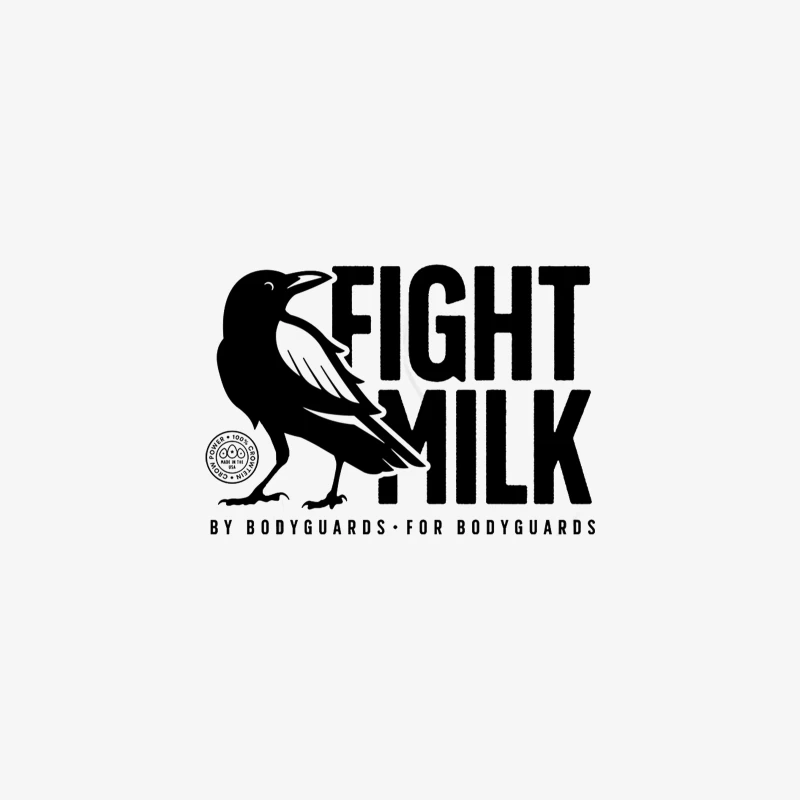 Bodyguard Crow Logo for Fight Milk Female Long Sleeve T-Shirt