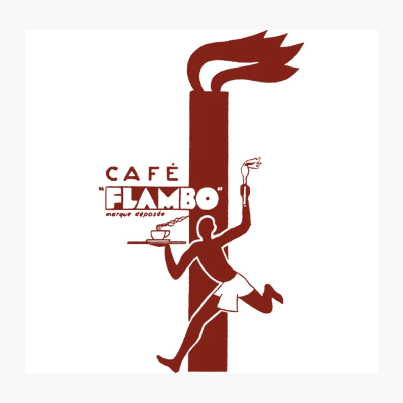 Cafe Flambo Throw Pillow