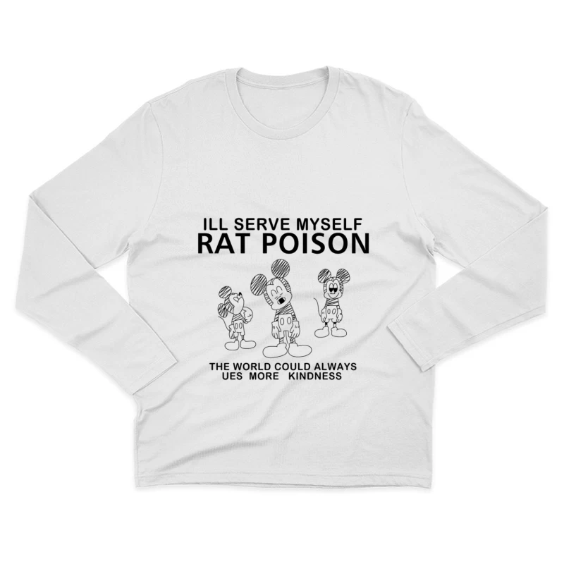 Poison et gentillesse : une illustration humoristique Homme Manches Longues T-Shirt