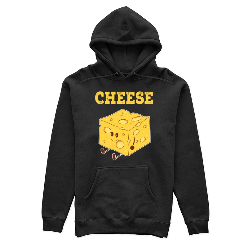 Lustiger Käse-Charakter Illustration Damen Pullover Hoodie
