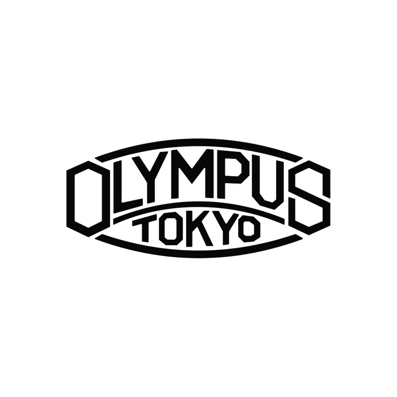 Olympus Tokyo Vintage Camera Brand Logo Throw Pillow