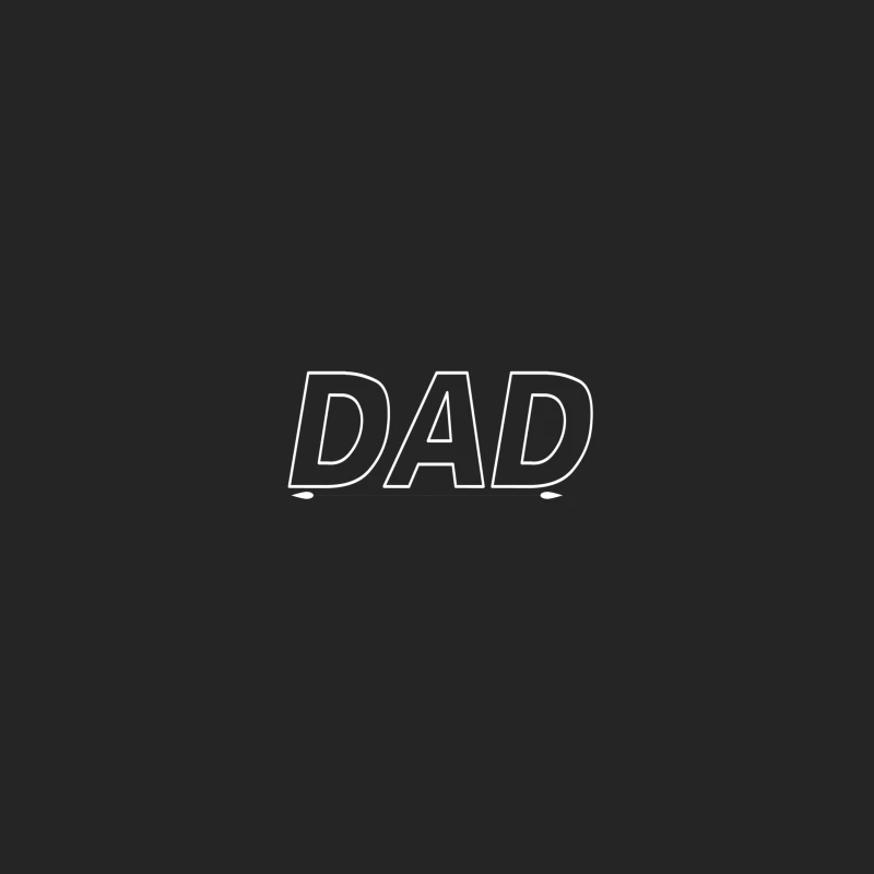 Texte simple DAD en gras Homme Sweat-shirt à enfiler