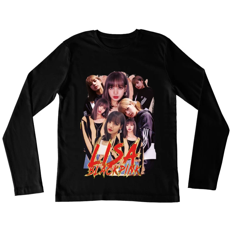 Lisa from BLACKPINK - K-pop Idol and Fashion Icon Female Long Sleeve T-Shirt
