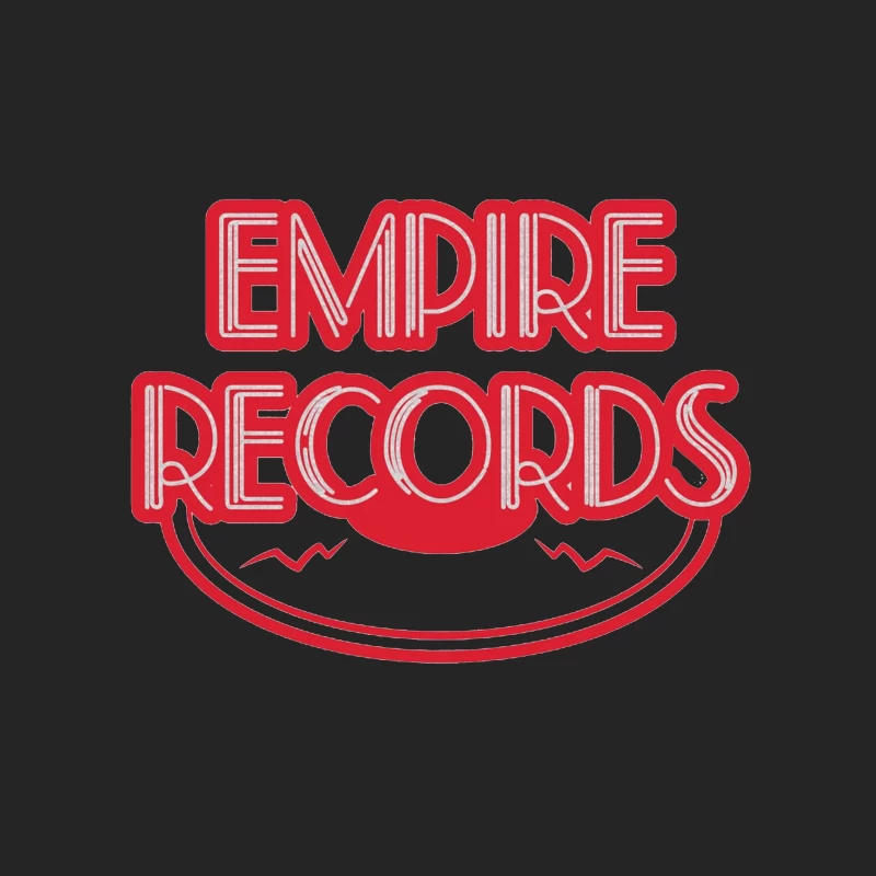 Vintage Empire Records Red Logo Design Female Pullover Sweatshirt