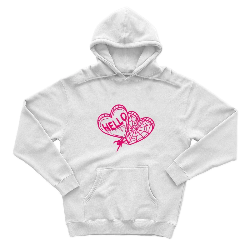 Herzballons mit Netzen und Hallo Herren Pullover Hoodie