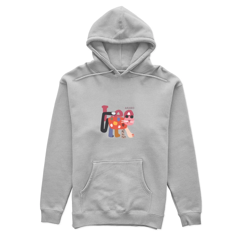 Art animal abstrait coloré Femme Sweat à capuche