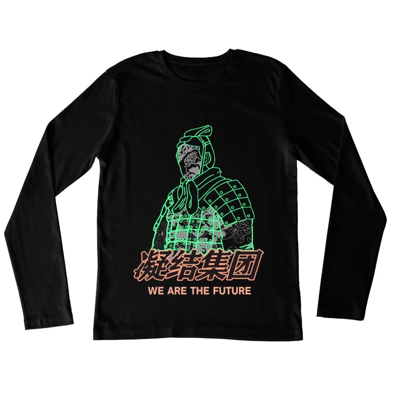 Futuristische Kriegerkunst Damen Langarm T-Shirt