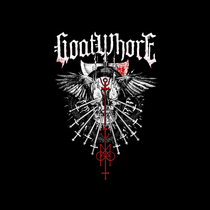 Goatwhore AUS Tour Throw Pillow