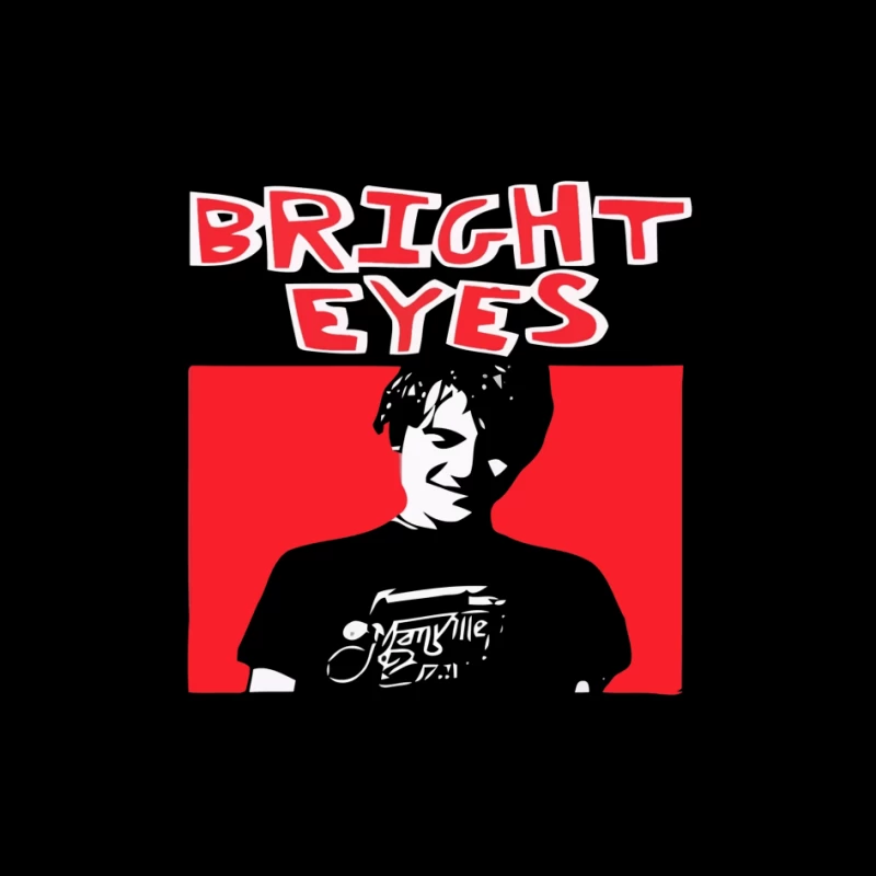 Bright Eyes Minimalist Album Cover Art Pin