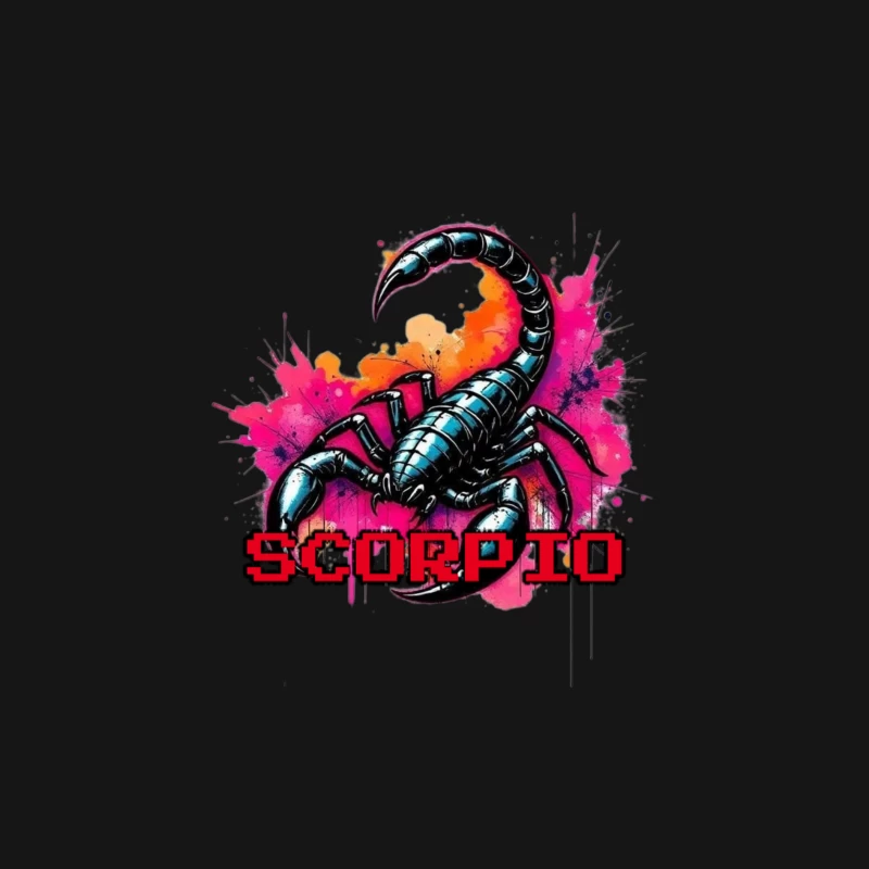 Scorpio Zodiac Art Male Long Sleeve T-Shirt