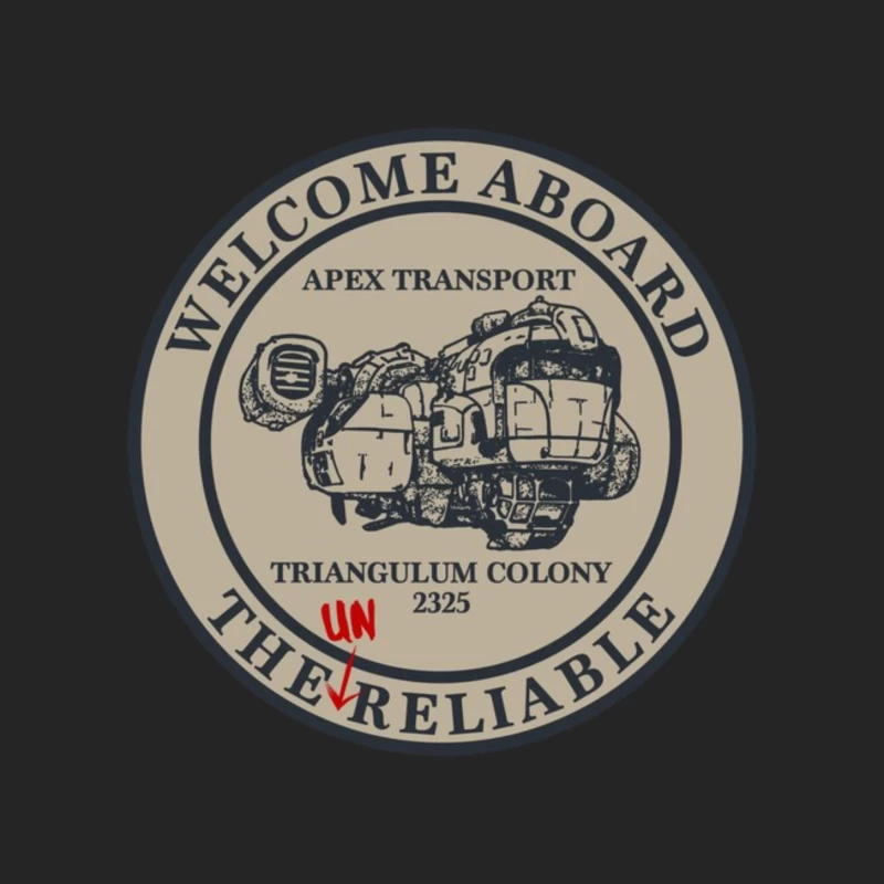 Welcome Aboard The Unreliable Male Pullover Sweatshirt