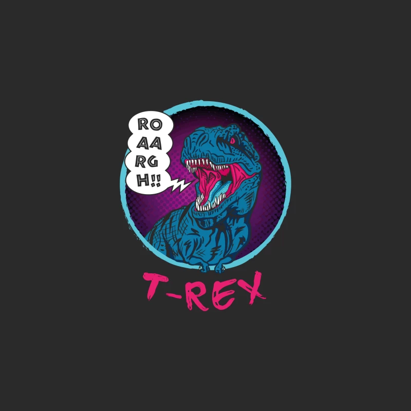 Neon T-Rex Power Baseball Cap