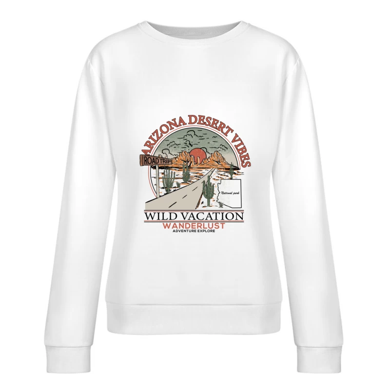 Arizona-Wüste Abenteuerausflug Damen Pullover Sweatshirt