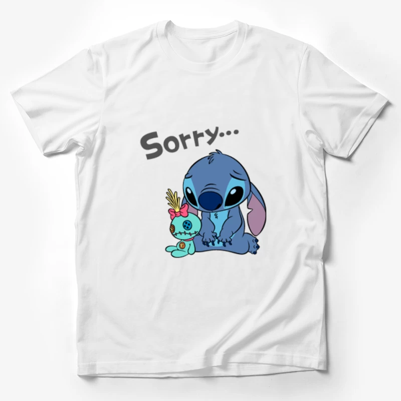 Entschuldigung mit Blauem Alien und Puppe Herren T-Shirt