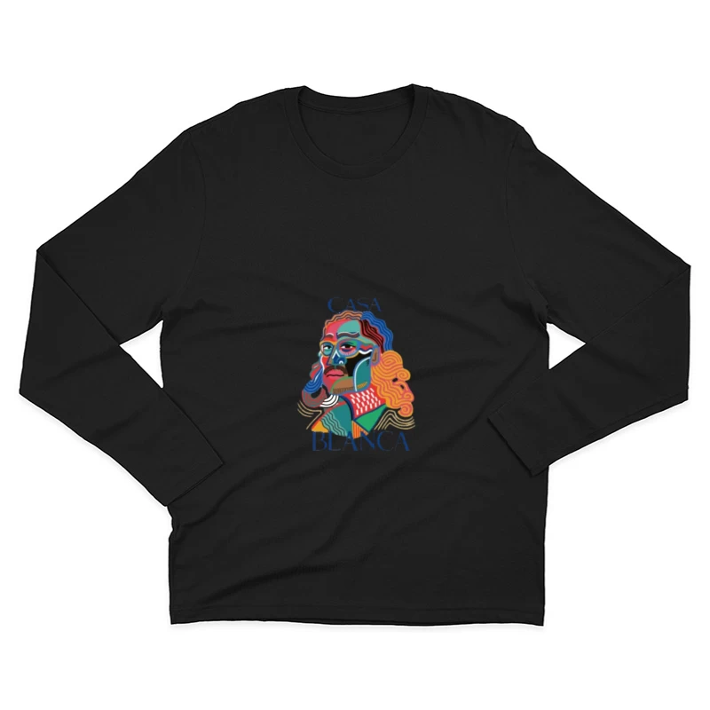 Bunte Kunst von Casa Blanca Herren Langarm T-Shirt