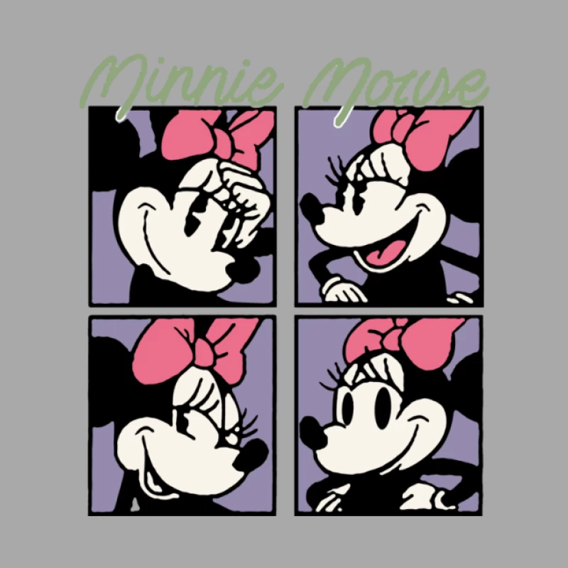 Minnie Mouse Comic-Illustration Herren Pullover Hoodie