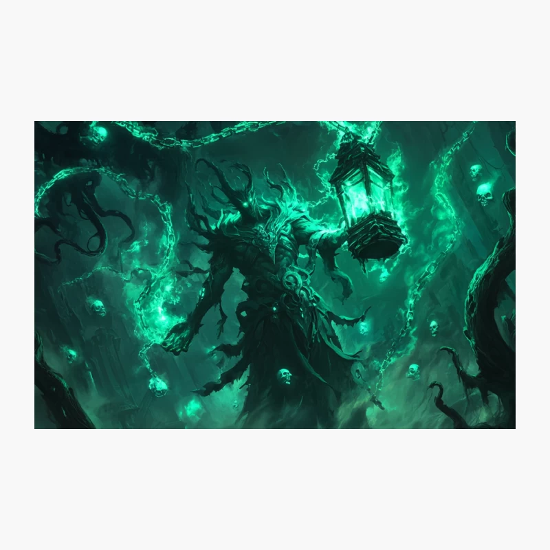 Spectral Warden: Ethereal Guardian of the Haunted Realm Travel Mug