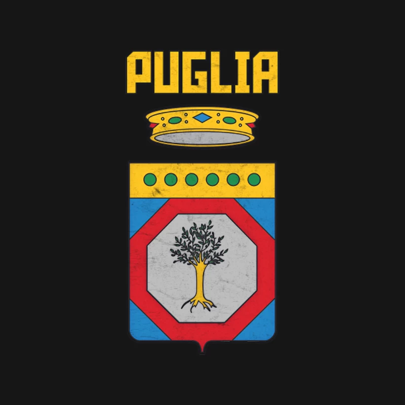 ApuliaPuglia Italy Region Coat of Arms  Vintage Style Mouse Pad