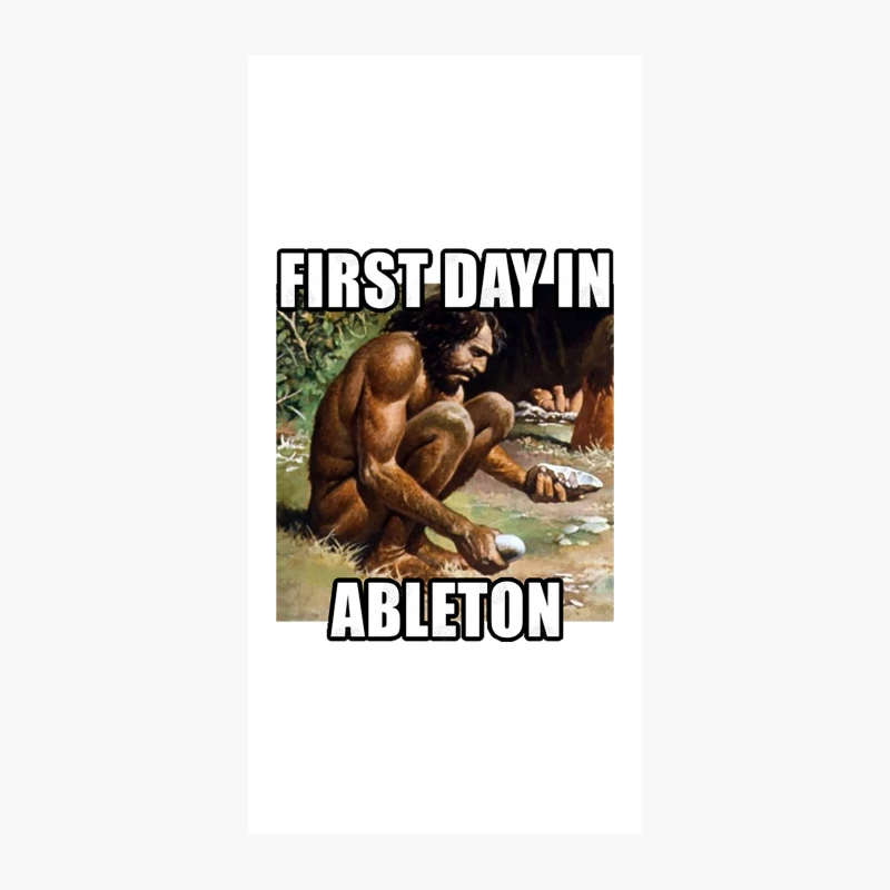 First Day In Ableton - Funny Music Production iPhone Case
