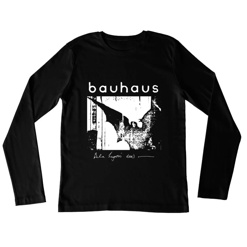 Vintage Bauhaus Typography and Abstract Design Study Female Long Sleeve T-Shirt