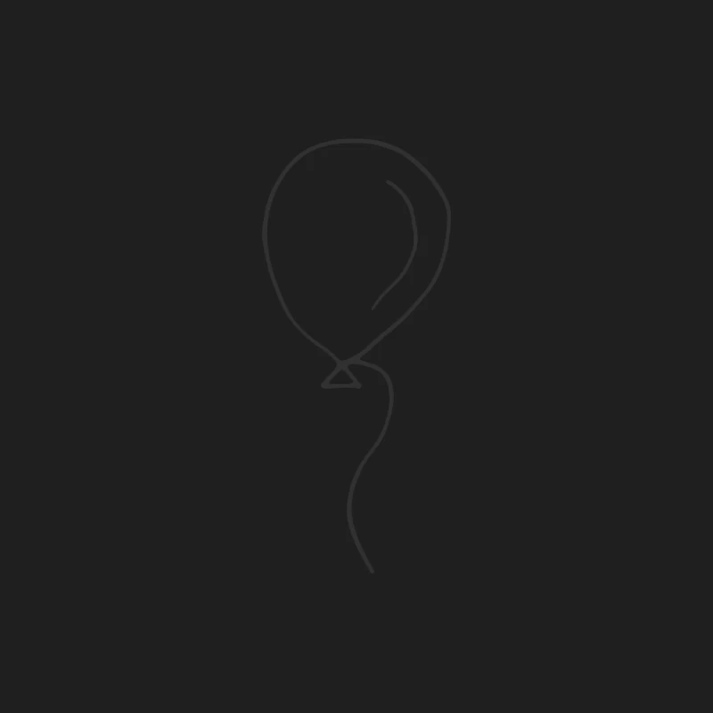 Ballon simple dessiné à la main Homme Débardeur
