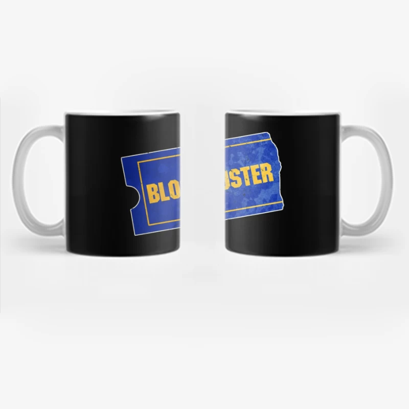 Vintage Blockbuster Video Rental Store Logo Ticket Coffee Mug