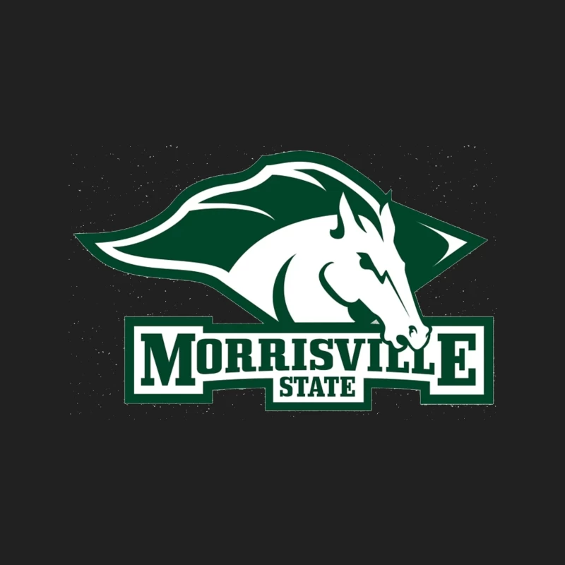 Morrisville State College Athletics Logo with White Horse Mascot Bucket Hat