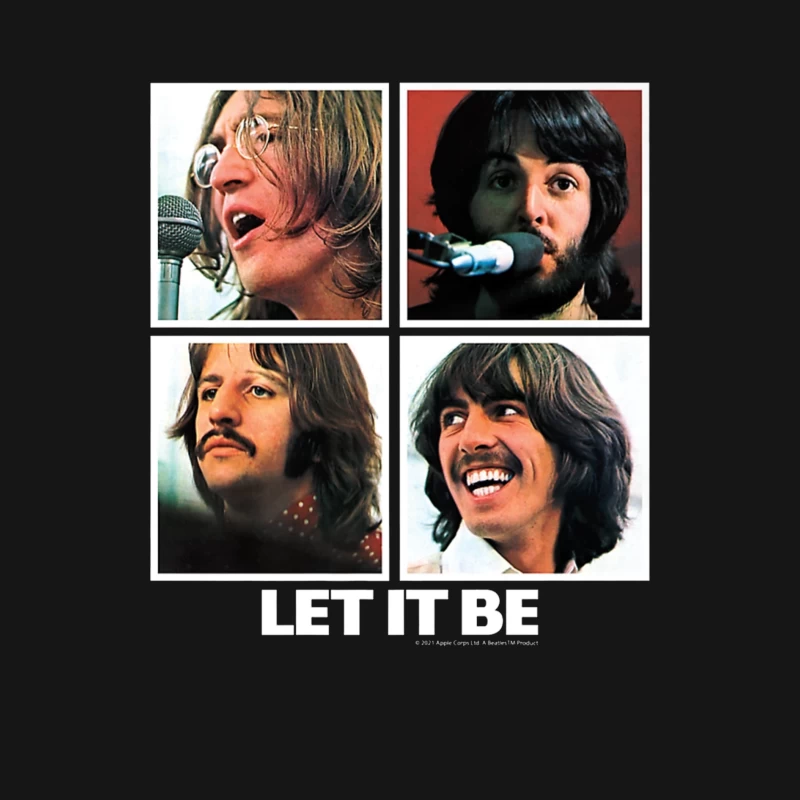 Four Classic Snapshots from The Let It Be Recording Sessions Male Long Sleeve T-Shirt