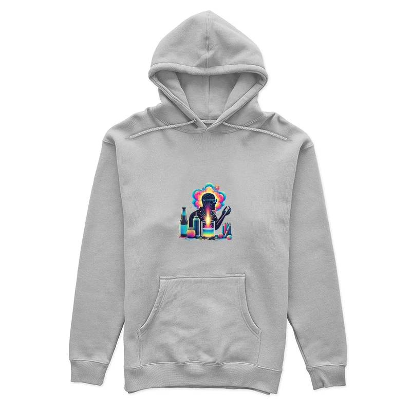 Colorful Mind: Creative Science and Imagination Illustration Female Pullover Hoodie