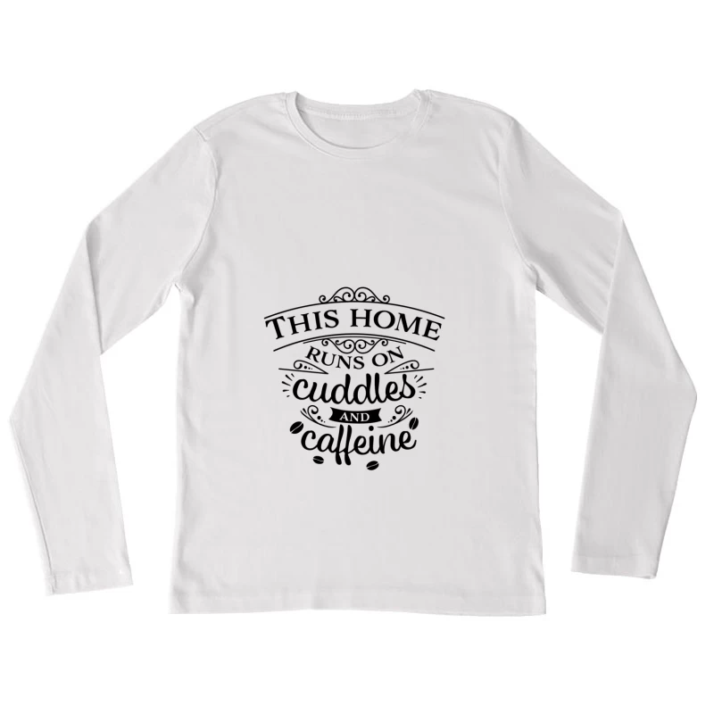 Typographie et Concentration Femme Manches Longues T-Shirt
