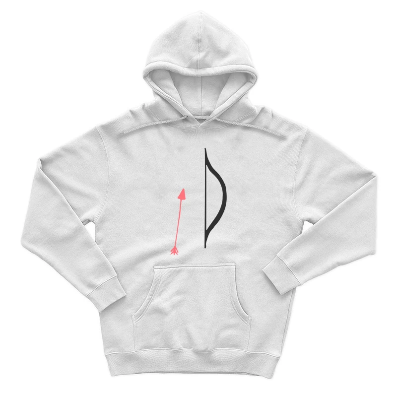 Arc et flèche design minimaliste Homme Sweat à capuche