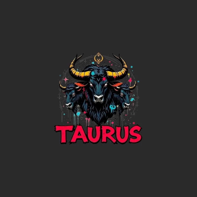 Astrological Art of Taurus Baseball Cap