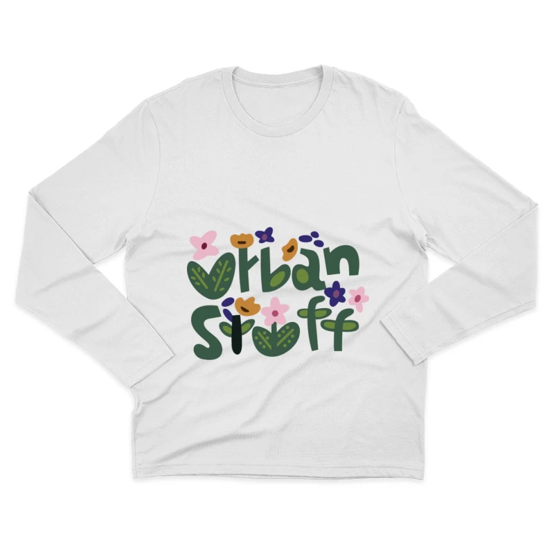 Urbaner Pflanzenstil Herren Langarm T-Shirt