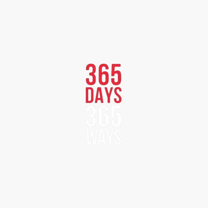 365 Days of Motivation and Self-Improvement Cotton Tote Bag