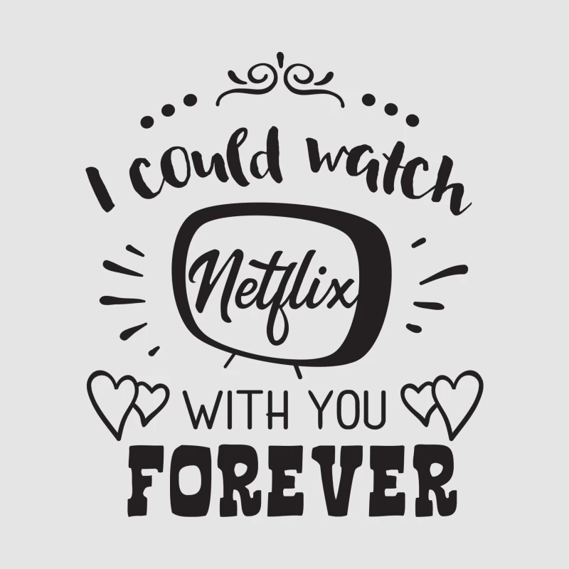 Citation romantique Netflix TV Homme Sweat à capuche