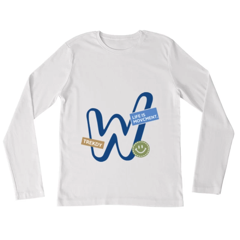 Bewegung und Trekking Damen Langarm T-Shirt