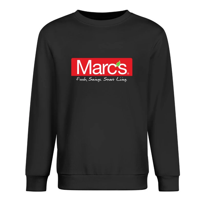 Marc's Supermarket Logo with Fresh Savings Tagline Male Pullover Sweatshirt