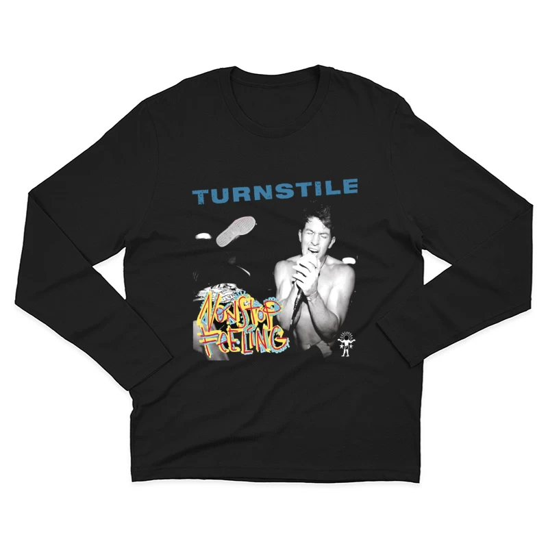 Turnstile: Nonstop Feeling Album Cover with Graffiti Art Male Long Sleeve T-Shirt