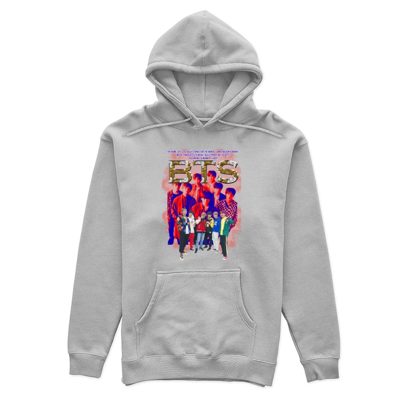 BTS Group Members and Name Meaning Female Pullover Hoodie