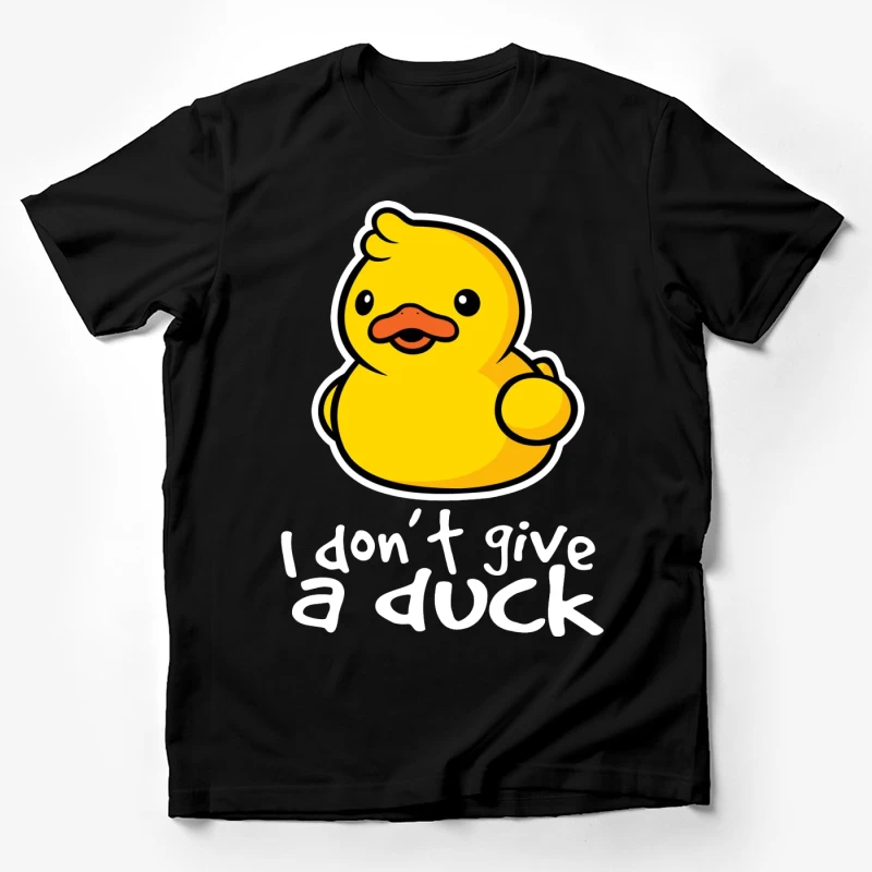 Niedliche Ente mit lustigem Spruch Herren T-Shirt
