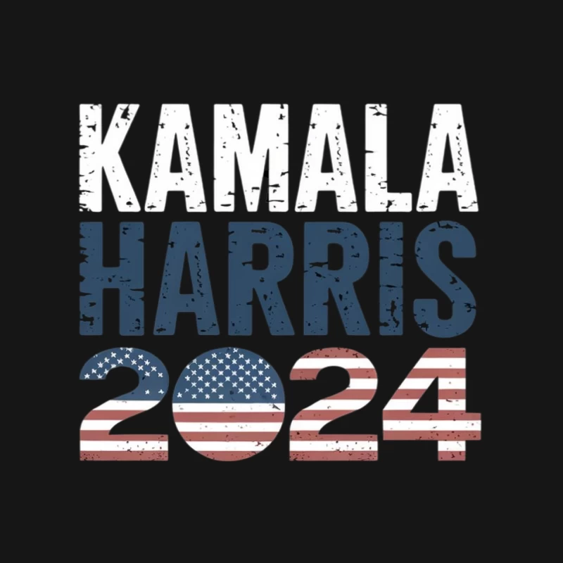 Harris 2024 Presidential Campaign Logo with American Flag Colors Mouse Pad