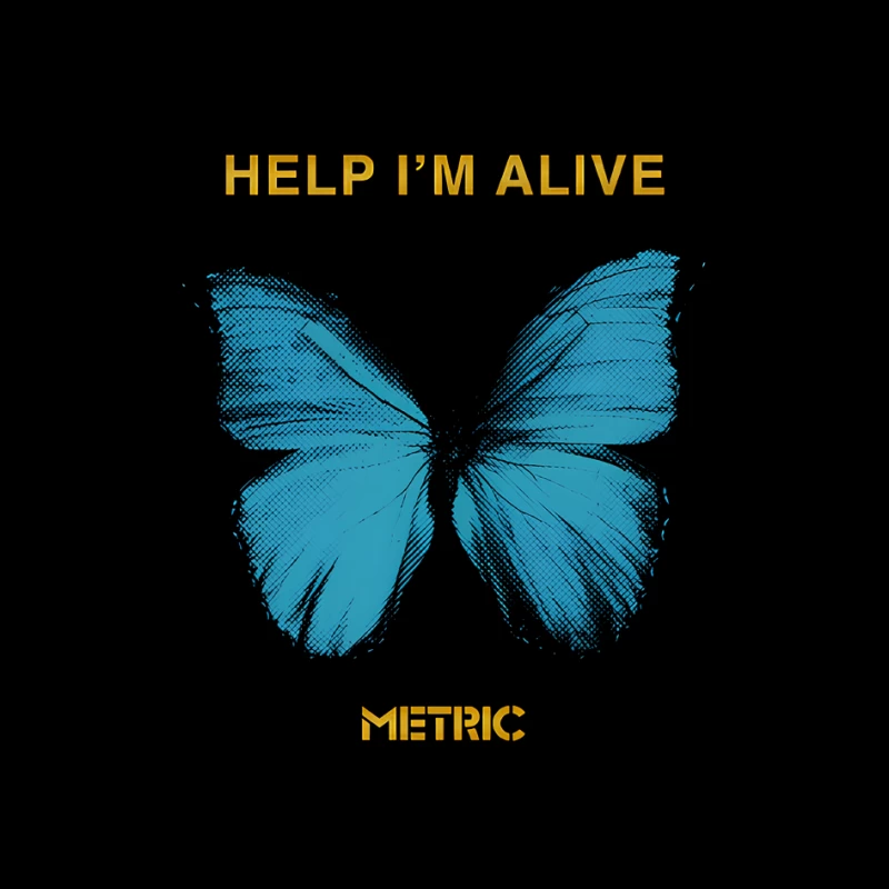 Metric Help I'm Alive Butterfly 2 Pin