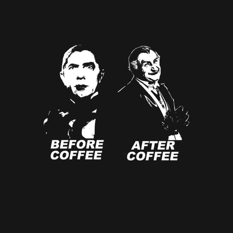 The difference a cup or two make - Dracula and Grandpa Munster Male Long Sleeve T-Shirt
