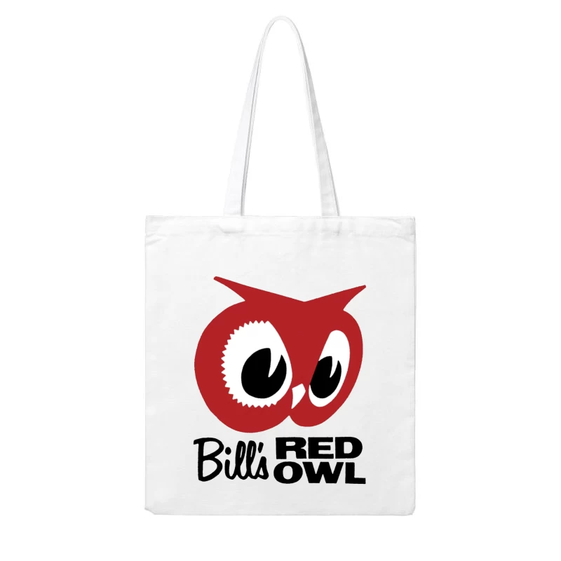 Bill's Red Owl Vintage Restaurant Logo Cotton Tote Bag