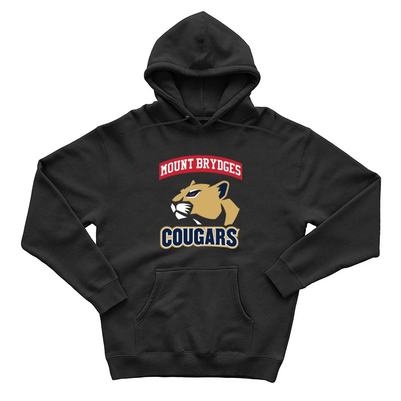 Mount Brydges Cougars Team Logo Male Pullover Hoodie