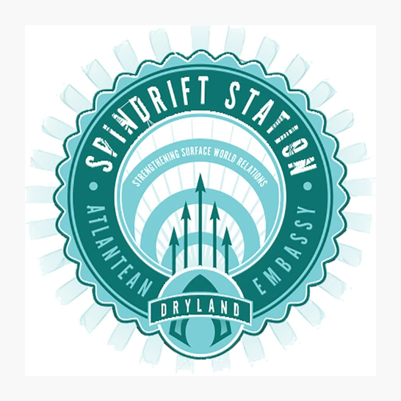 Swandrift Station: Atlantean Embassy Logo for Dryland Relations Pin