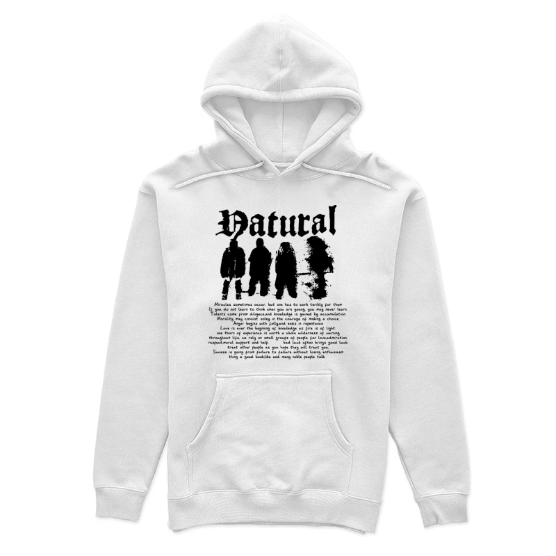 Natürliche Silhouette und Textdesign Damen Pullover Hoodie