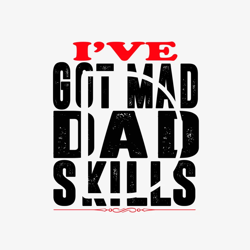 Design humoristique sur les compétences de papa Homme Manches Longues T-Shirt