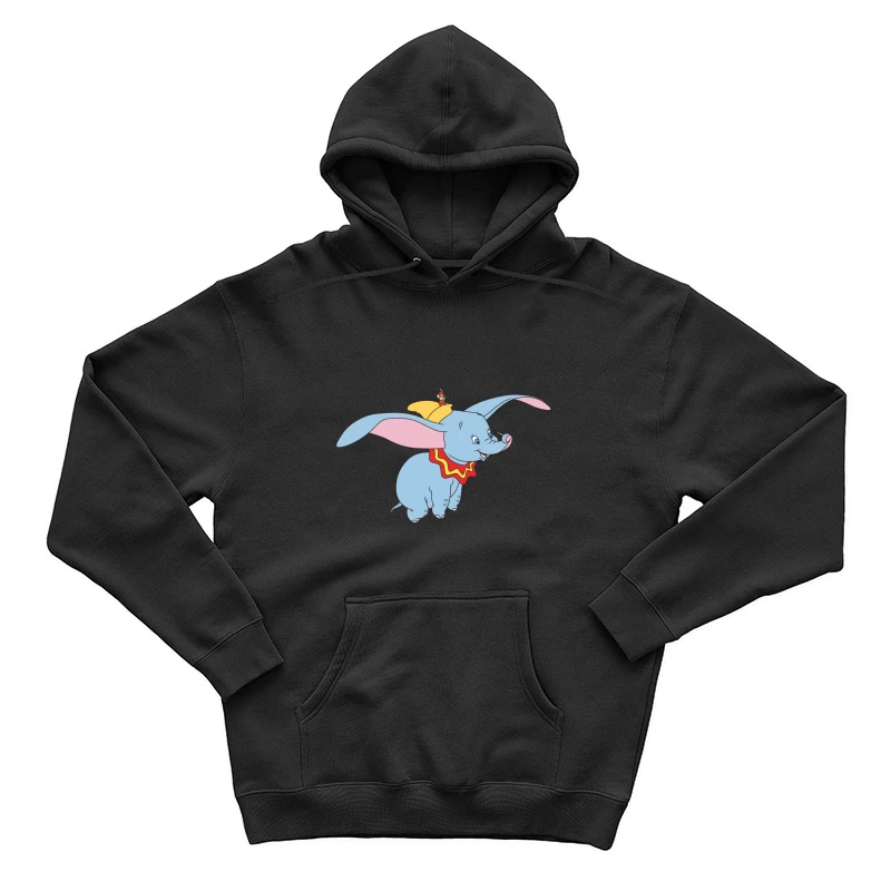 Fliegender Elefant mit großem Hut Herren Pullover Hoodie